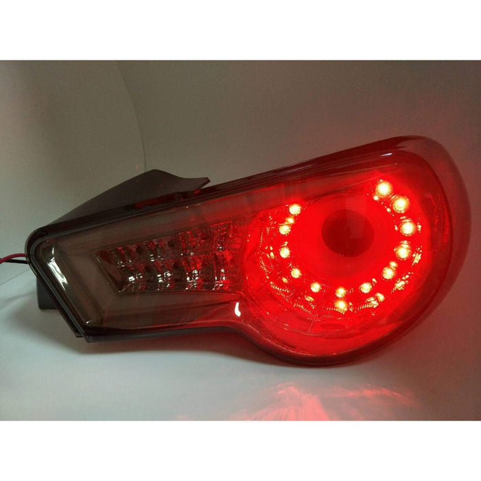 LED Black Smoke Tail Rear Light Lamps Compatible With 2012-2016 Scion FR-S Subaru BRZ Toyota GT86