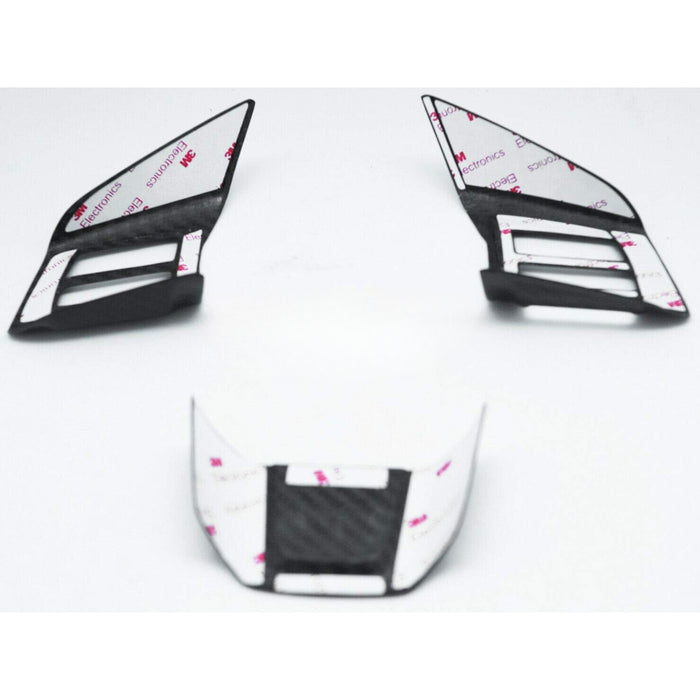 Carbon Steering Wheel Overlay Covers Compatible With 2015-2019 Subaru WRX STI VA