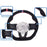 Full Suede Steering Wheel with Red Stripe – For Mini Cooper F54/F55/F56/F57/F60 S & JCW Gen3 (2014–2021)