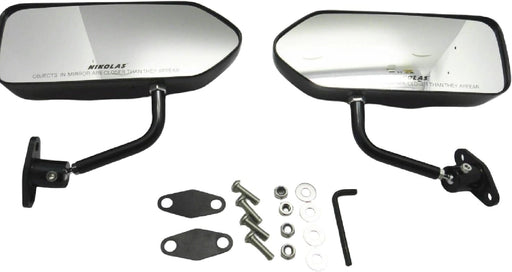 Carbon Fiber F1 Style Racing Mirrors – Universal Auto & Motorcycle Side Wing Pair RH+LH