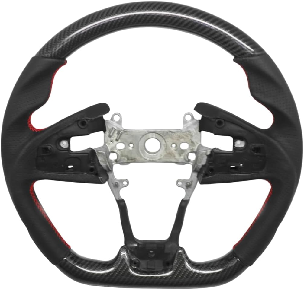 Carbon Fiber Steering Wheel Perforated Leather – Honda Civic Type R FK8 (2016–2021)