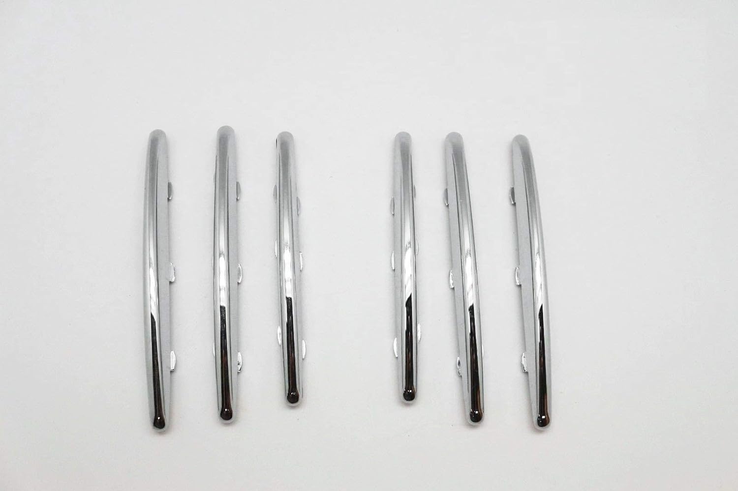 Mercedes Benz SLK Accessories, Chrome Molding Fins, Bonnet Grille Hood Vent Cover Trims for 2004-2011 Mercedes Benz R171 SLK - Chrome Nickel Stripe