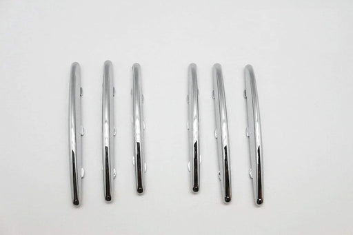Mercedes Benz SLK Accessories, Chrome Molding Fins, Bonnet Grille Hood Vent Cover Trims for 2004-2011 Mercedes Benz R171 SLK - Chrome Nickel Stripe