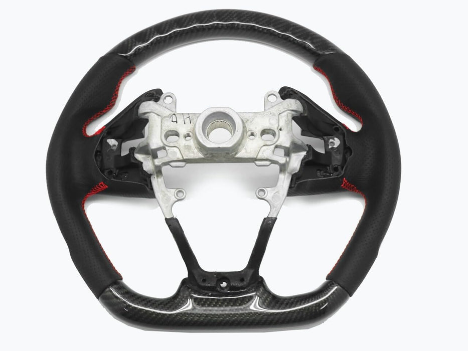 Carbon Fiber Steering Wheel Perforated Leather – Honda Civic Type R FK8 (2016–2021)