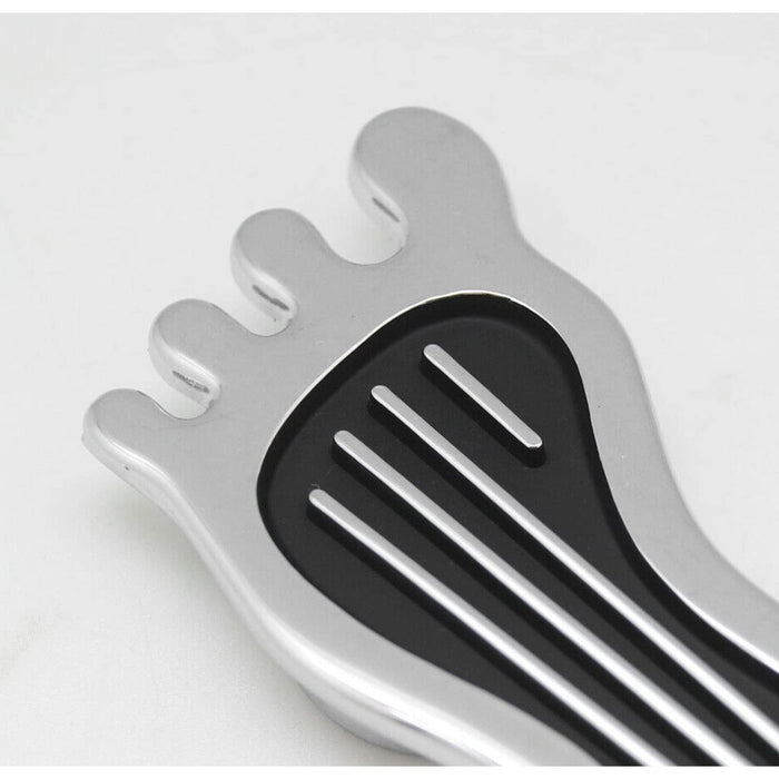 Barefoot Style Dimmer Switch Pedal Pad Cover Chrome Aluminum Hot Rod Rat Rod Custom Design