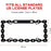 3D Chain Style Black Aluminum License Plate Frame – USA Standard Size
