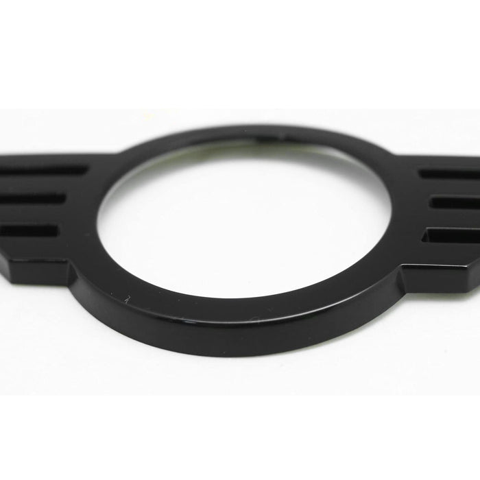 Front & Rear Glossy Black Emblem Badge Cover Compatible With 2017+ Mini Countryman F60