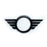 Front & Rear Glossy Black Emblem Badge Cover Compatible With Mini Cooper Clubman F54 (2019+)