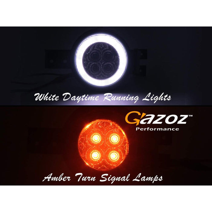 LED Turn Signal Indicator Halo Ring Light Smoke Compatible With Mini Cooper R50 R52 R53 S