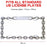 3D Chain Style Chrome Aluminum License Plate Frame – USA Standard Size (Not Plastic)