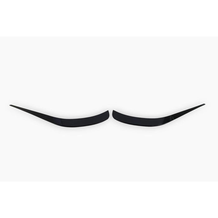 Front Bumper Canards Blades Gloss Black for Mercedes-Benz E-Class W212 (2014–2017)