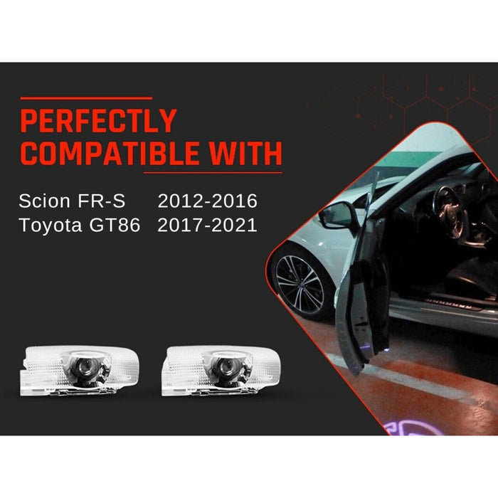 LED Door Courtesy Laser Shadow Lights for GT86 2012–2021