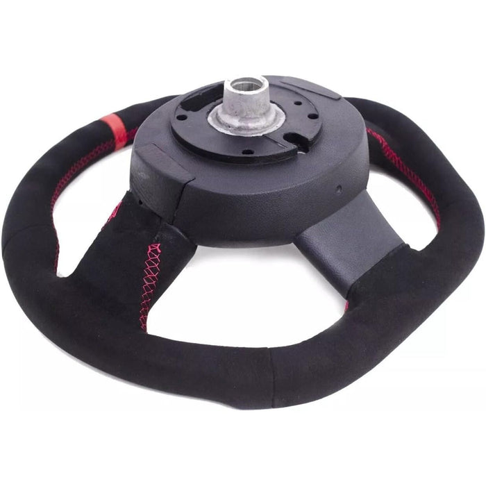 Full Suede Steering Wheel Red Stitching for Mini Cooper R55 R56 R58 R59 S 2007–2013
