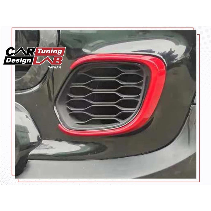 Aero Bumper Canards Kit – Red for Mini Cooper JCW / S (F54, F55, F56, F57)