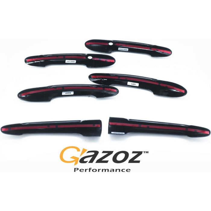 Keyless De-Chrome Gloss Black Door Handle Cover for Mini Cooper F54 Clubman JCW