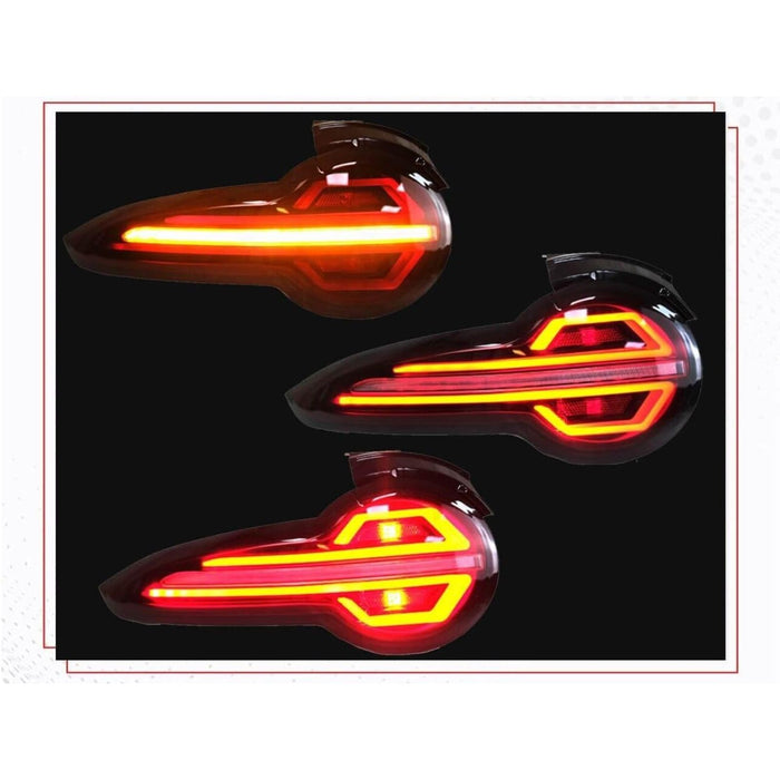 Black Smoked Full LED Tail Lights with Sequential Indicators for Mazda MX-5 Miata ND (2015–2023)