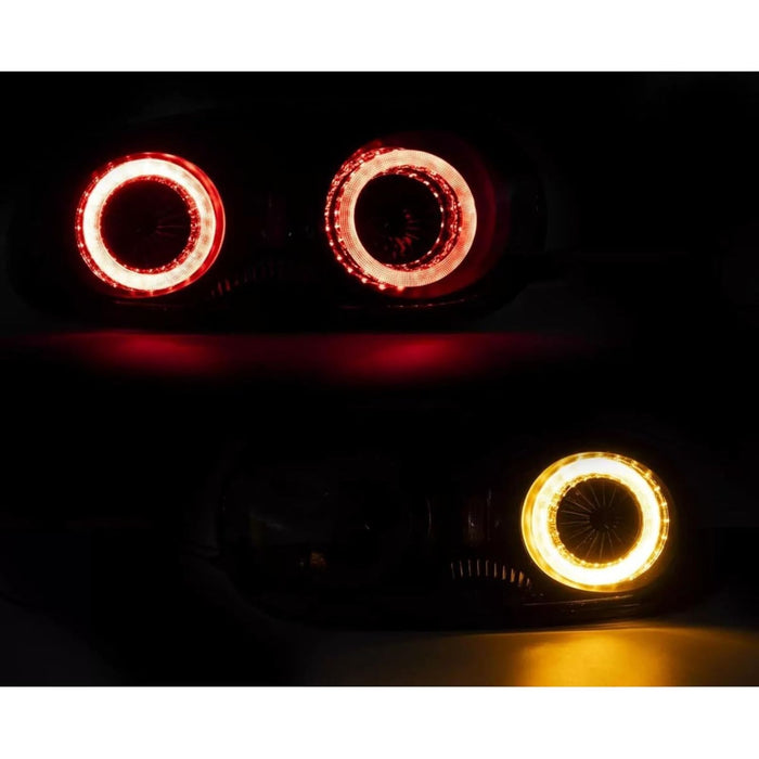 LED Halo Tail Lights with Greeting Animation – Clear Lens (2006–2015 Mazda MX-5 Miata NC)