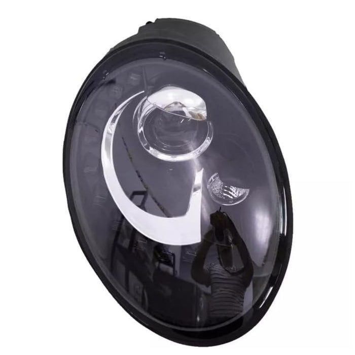 LED Projector Headlights with High/Low Beam for Volkswagen Beetle 2006–2011 Black