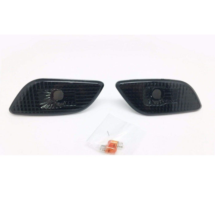 LED Side Markers Smoke Lens Lights Combo Compatible With 2002-2003 Subaru Impreza WRX STI