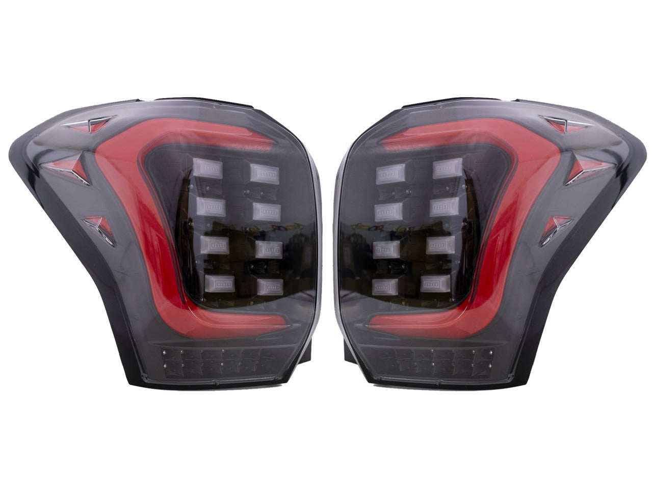 Red Bar Black Sequential Signal LED Tail Lights For 2014-2018 Subaru F ...