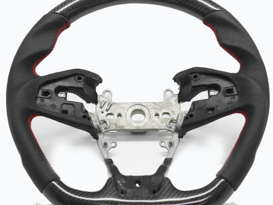 Carbon Fiber Steering Wheel Perforated Leather – Honda Civic Type R FK8 (2016–2021)