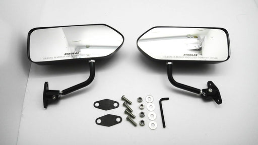Carbon Fiber F1 Style Racing Mirrors – Universal Auto & Motorcycle Side Wing Pair RH+LH