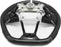 Carbon Fiber Steering Wheel White Stripe & Perforated Leather – Honda Civic Type R FK8 (2016–2021)