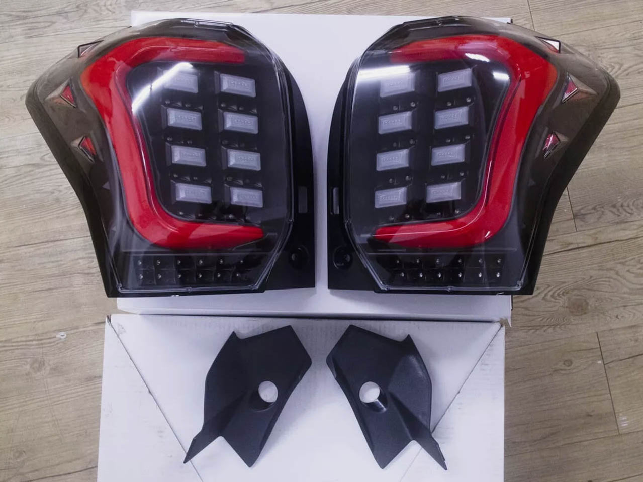 Red Bar Black Sequential Signal LED Tail Lights For 2014-2018 Subaru F ...
