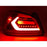 LED Tail Lights with Sequential Indicator (White Bar / Matte Black Housing) – For Subaru WRX / STI (2015–2021)