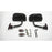 Carbon Look F1 Style Race Mirrors (Universal Fit, Pair RH+LH)
