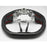Carbon Fiber Steering Wheel – For 2012–2016 Scion FR-S / Subaru BRZ / Toyota GT86 (Perforated Leather, Red Stitching, Red Stripe)
