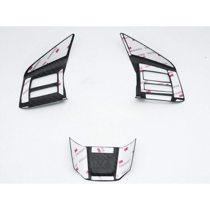 Carbon Steering Wheel Overlay Covers Compatible With 2015-2019 Subaru WRX STI VA