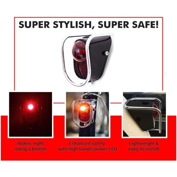 Vintage Style LED Rear Tail Light (LM-002) - Bicycle Accessories