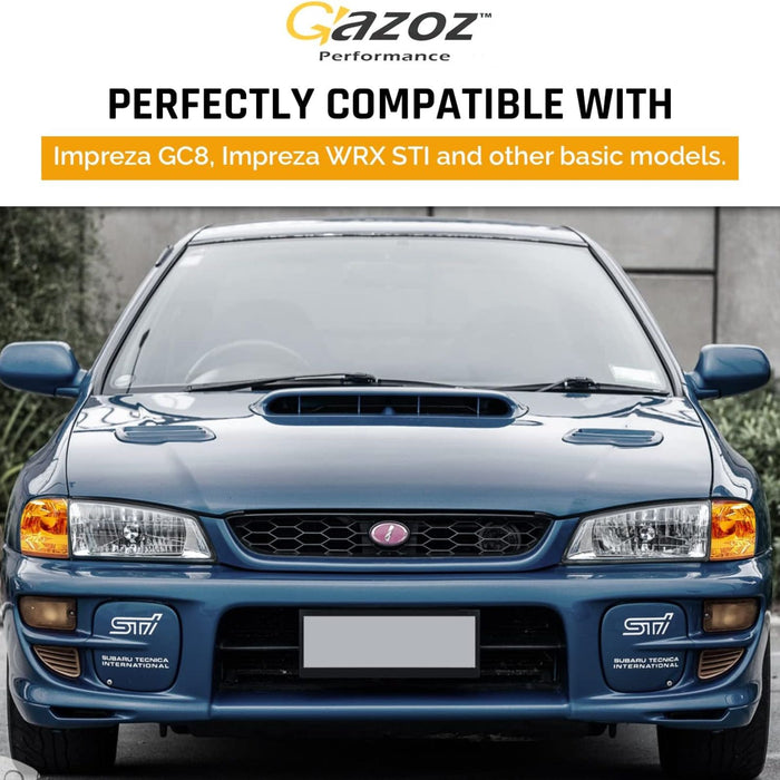 Crystal Amber Corner Lights (E-Mark) for Subaru Impreza GC8 / CC8A / Outback (1992–2000)