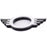 Black Satin Metal Door Pin Surround Badge – 2pcs for MINI Cooper (Gen1 / Gen2 / Gen3)