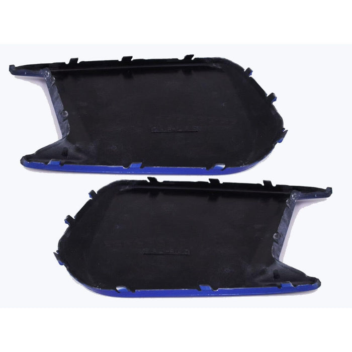 Front Bumper Fog Light Delete Bezels (Blue Paint Matched) for Subaru WRX / STI (2018–2021)
