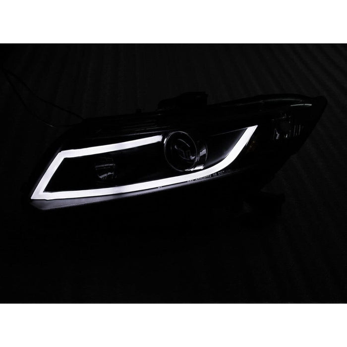 Projector Headlights Assembly with LED Daytime Running Light Bar Compatible with 2012-2015 Honda Civic Sedan