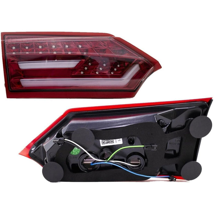 LED Tail Lights Clear Lens Black Housing for Toyota Corolla Altis 2014–2018