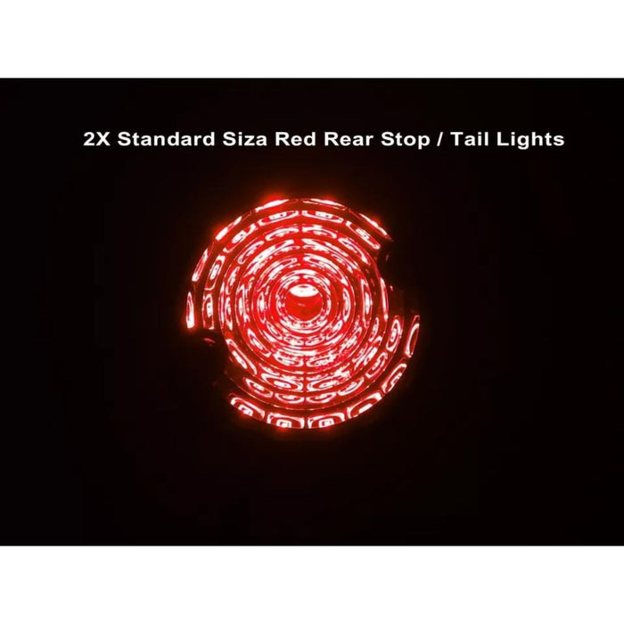 Exterior Lights - 73mm LED Upgrade Lamps Kit Smoke Lens for 1990-2016 Land Rover Defender