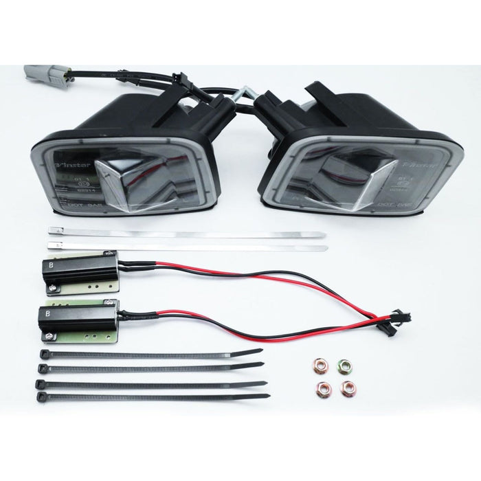 Smoke Lens LED Front Turn Signal Lamp Housing – For Subaru WRX & STI (2015–2019, VA Platform) and Levorg