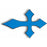 3D Pointed Cross Gloss Black Emblem Decal – Universal Fit for Cars, Trucks &amp; Motorcycles