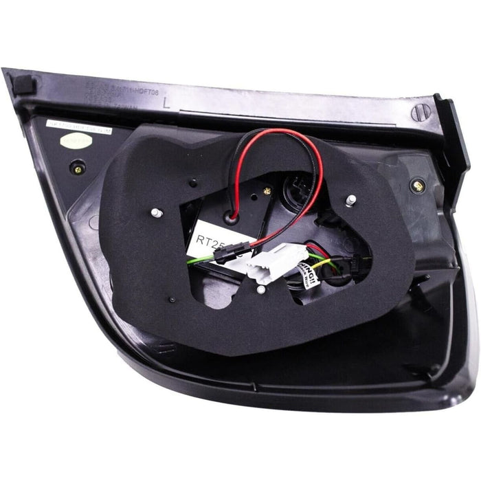 LED Tail Light Lamp Clear Lens Black Housing for Honda Fit Jazz 2009–2013