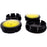 Yellow Alloy Wheel Center Caps (49mm) – For Scion FR-S / Toyota GT86 / GR86 (18" Wheels Only)