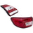 LED Tail Lights L-Shape Black Housing / Red Signal for Toyota Corolla Altis (2011–2013)