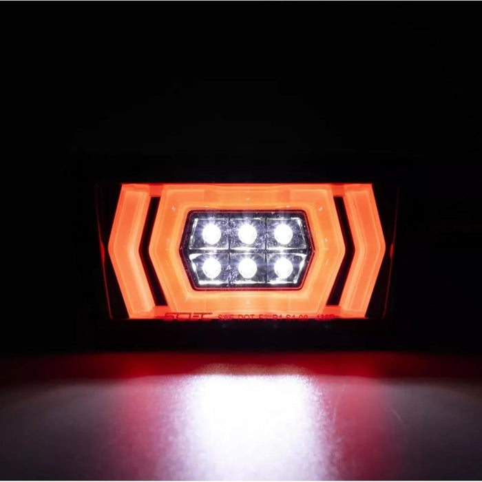 F1 Style LED Rear Fog / 4th Brake Light – Neon Yellow (2022–2025 Subaru WRX VB)