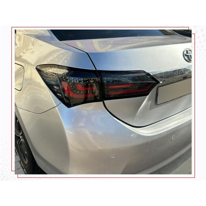 LED Tail Lights Red/Black for Toyota Corolla / Corolla Altis 2014–2018 (JDM/Euro Spec)