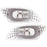 LED Side Marker Clear Lens Lights Pair Compatible with 2002-2003 Subaru Impreza WRX STI Bugeye