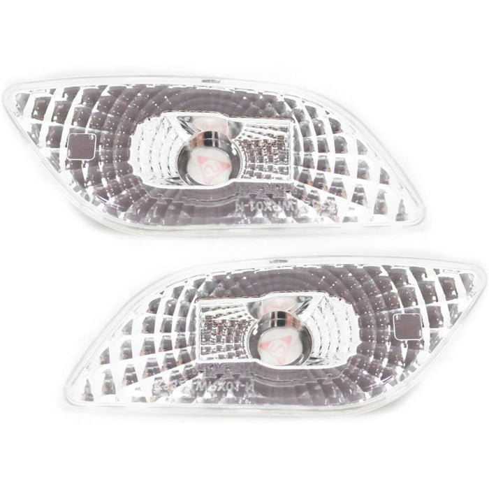 LED Side Marker Clear Lens Lights Pair Compatible with 2002-2003 Subaru Impreza WRX STI Bugeye