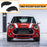 Aggressive Headlight Eyebrows Eyelid Covers Gloss Black ABS Compatible with 2014-2021 Mini Cooper F55 F56 F57 Gen.3
