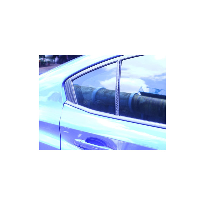 Carbon B Pillar Window Trim Covers Compatible With Subaru WRX / STI VA (2015–2021) – 15PCS